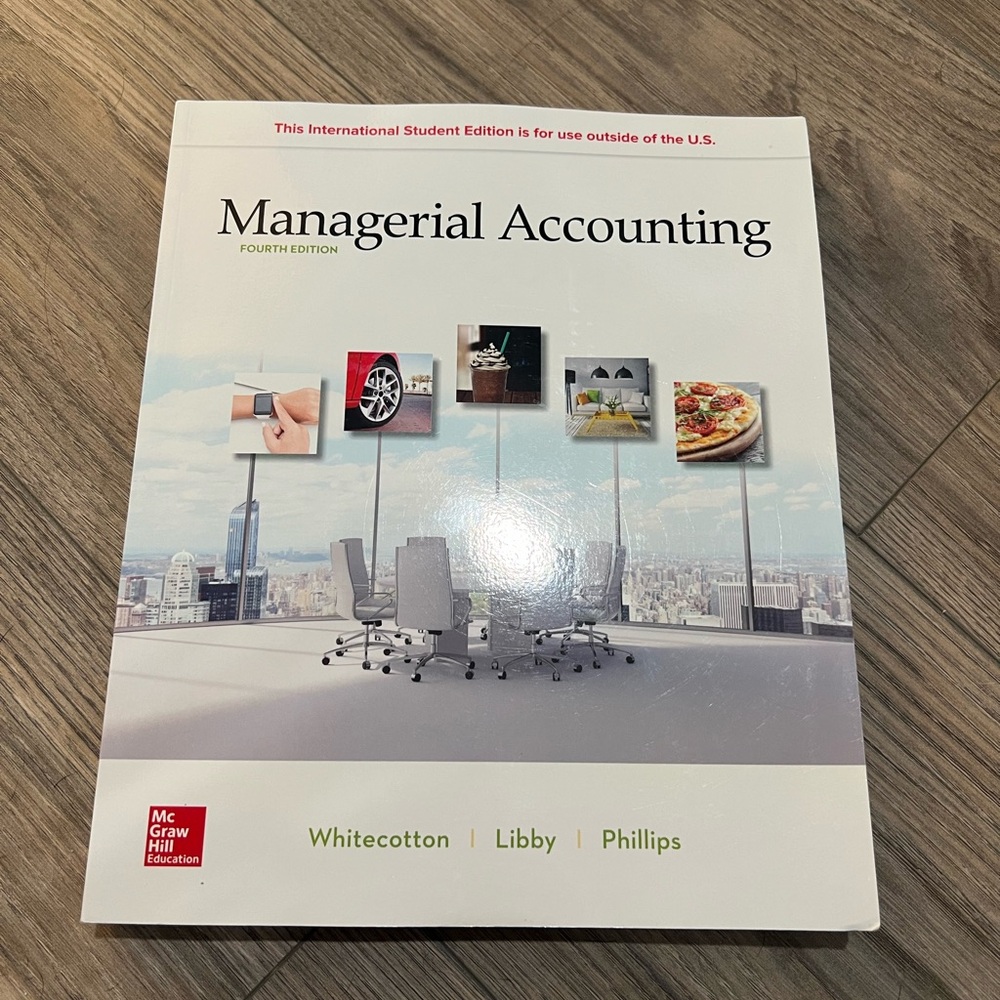 McGraw Hill Managerial Accounting Book - White Cover